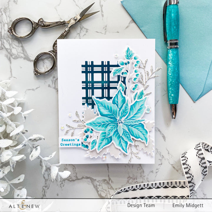 Hot Foil Plate Tiny Festive Patterns Hot Foil Plate Set (4 in 1)