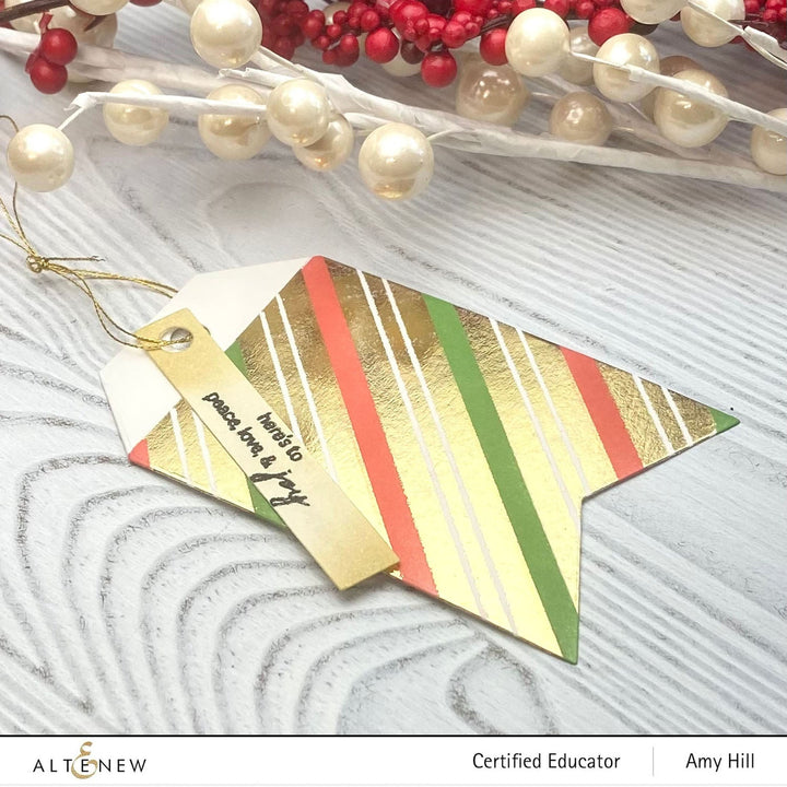 Hot Foil Plate Tiny Festive Patterns Hot Foil Plate Set (4 in 1)