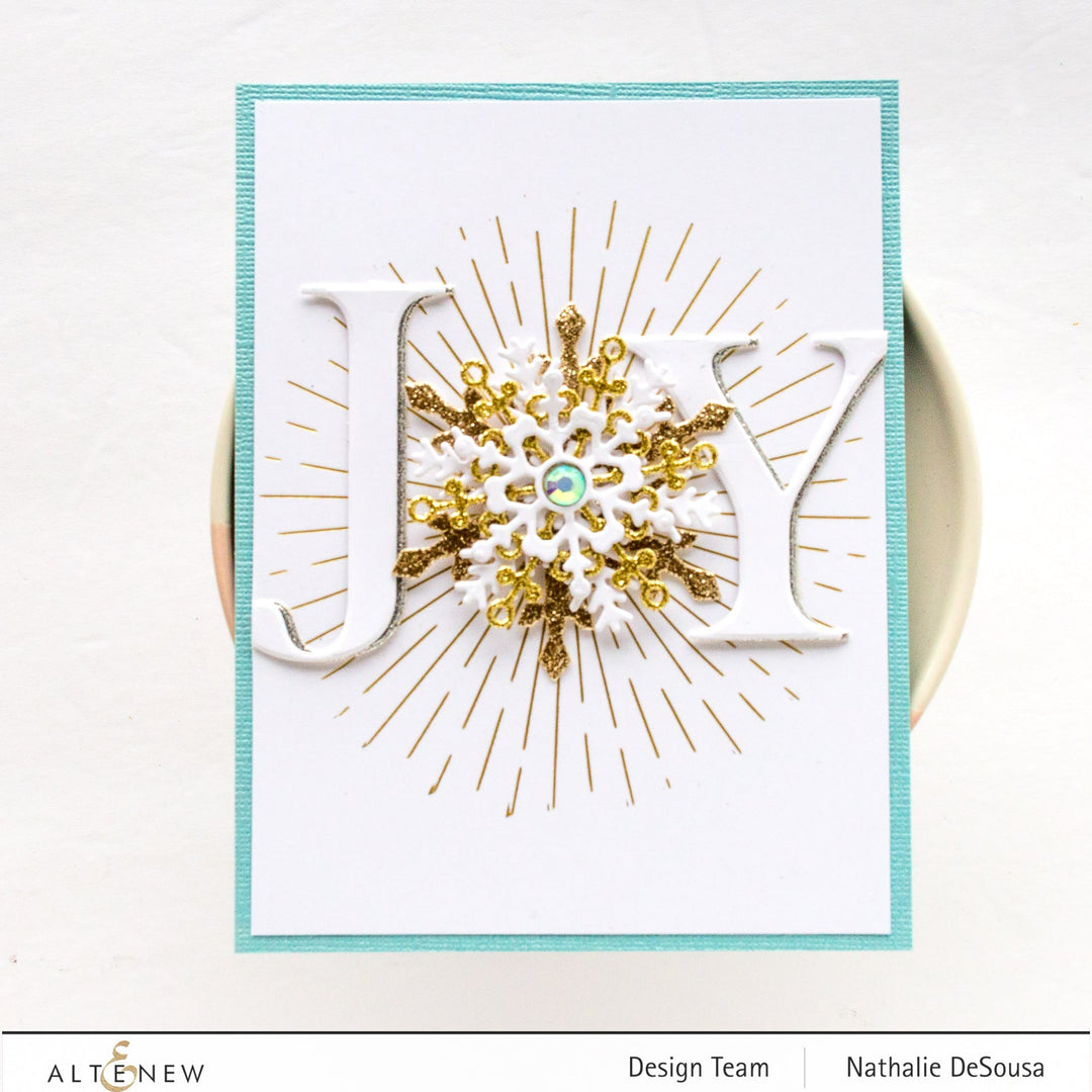 Hot Foil Plate Tiny Festive Patterns Hot Foil Plate Set (4 in 1)