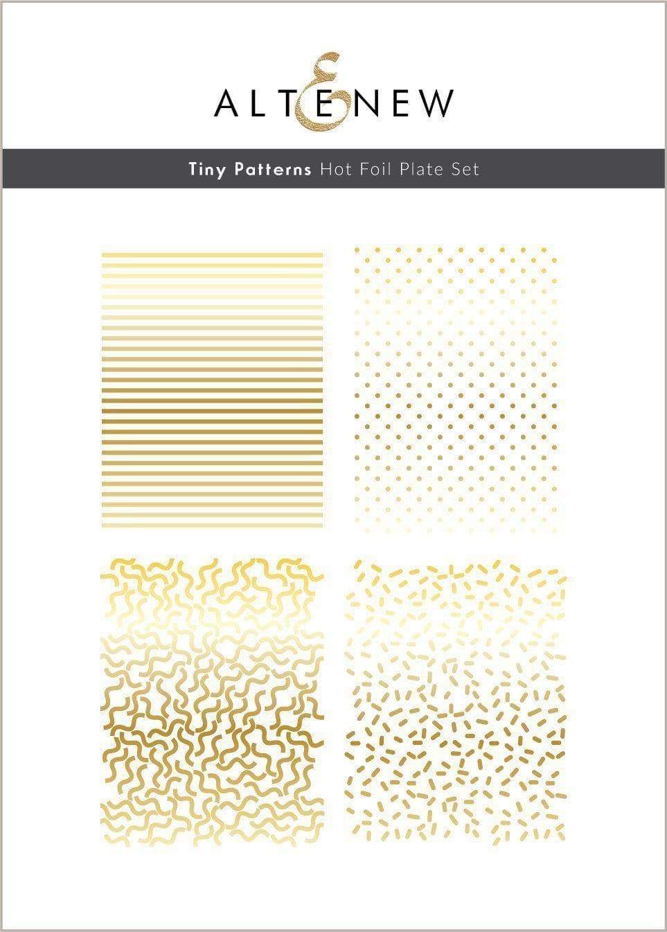 Hot Foil Plate Tiny Patterns Hot Foil Plate Set (4 in 1)