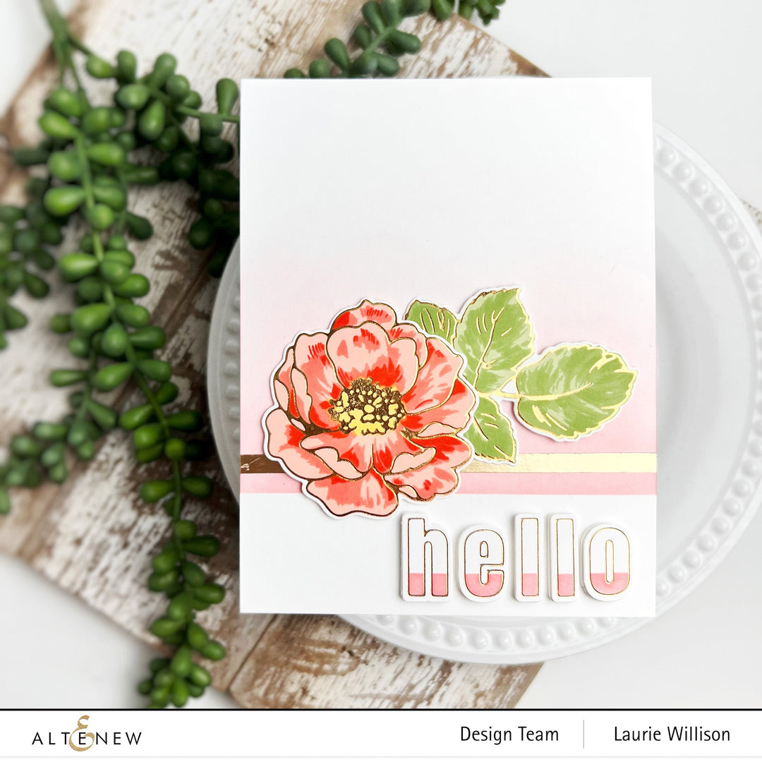 Hot Foil Plate Wild Rose Hot Foil Plate Set