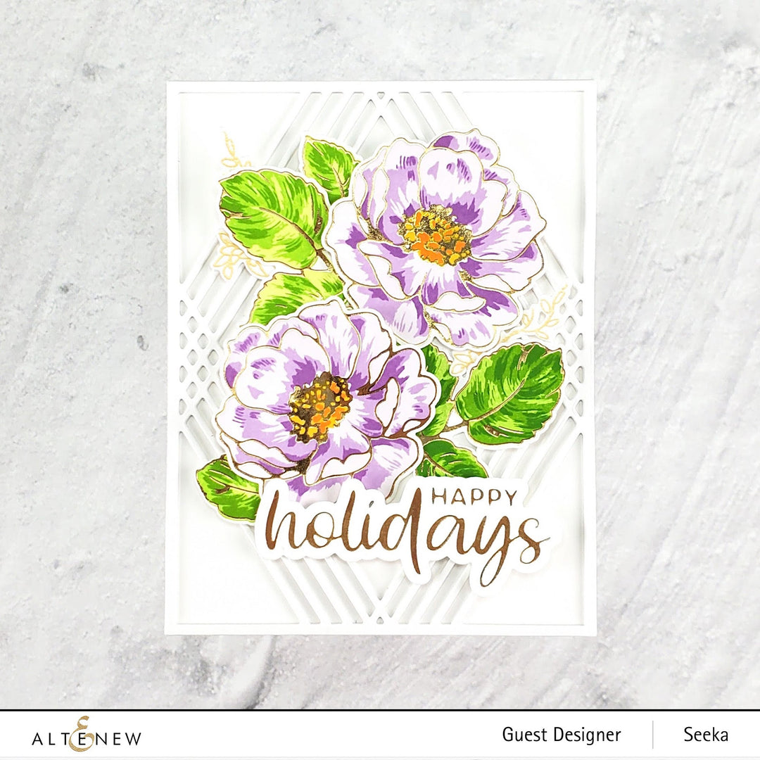 Hot Foil Plate Wild Rose Hot Foil Plate Set