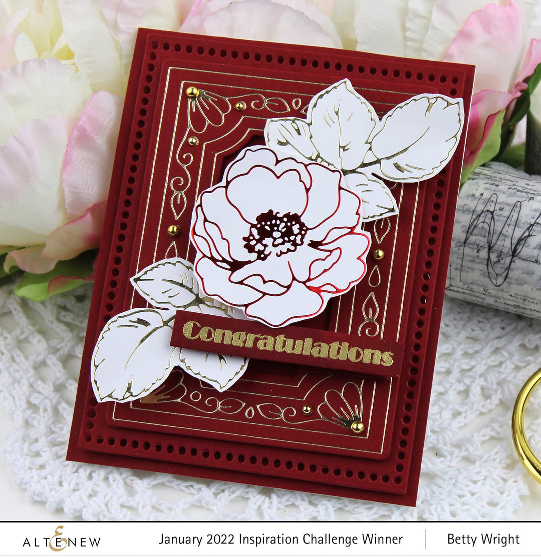 Hot Foil Plate Wild Rose Hot Foil Plate Set