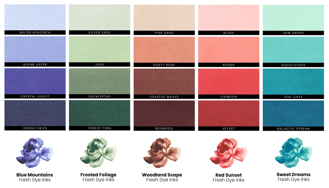Ink Bundle 20 Fresh Dye Ink Mini Cube & Re-inker Bundle