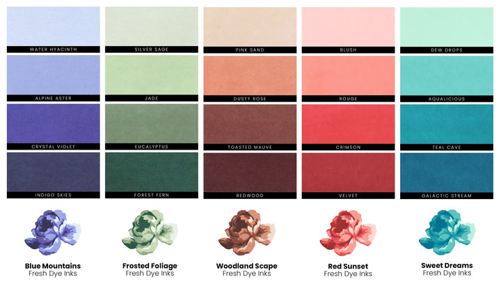 Ink Bundle 20 Fresh Dye Ink Mini Cube & Re-inker Bundle