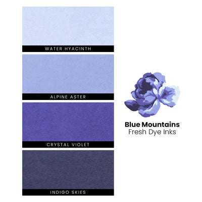 Ink Bundle Blue Mountains Fresh Dye Ink