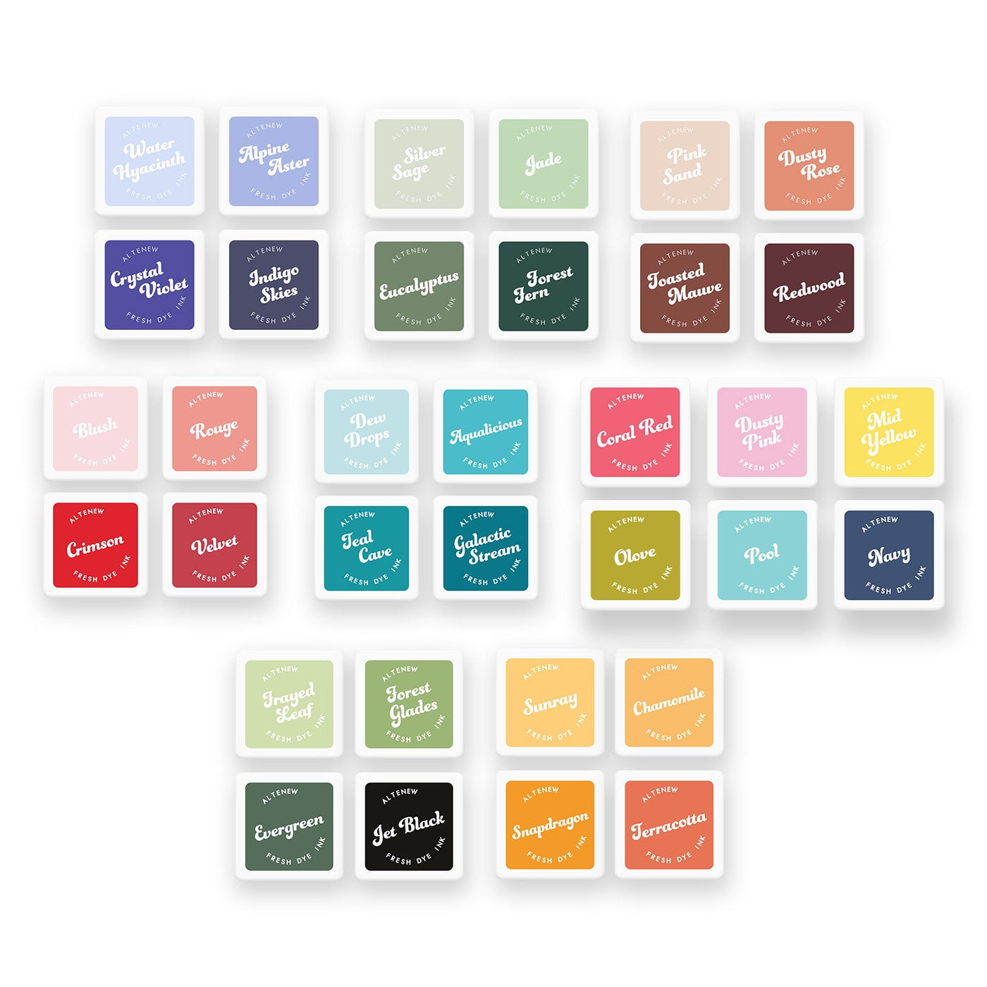 Ink Bundle Colorful Charisma Fresh Dye Ink Mini Cube Bundle