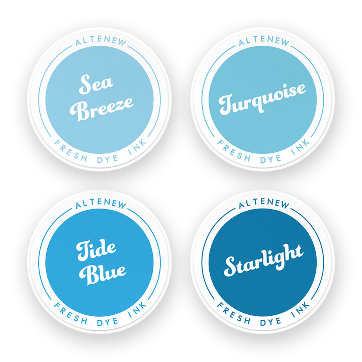 Ink Bundle Deep Blue Seas Fresh Dye Ink