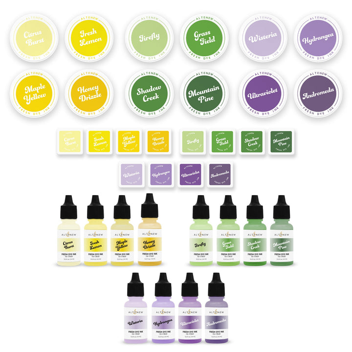 Ink Bundle Forest Fantasy Fresh Dye Ink Full Release Bundle