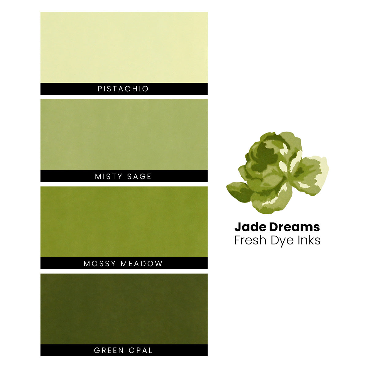 Ink Bundle Jade Dreams Fresh Dye Ink