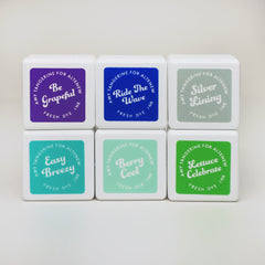 Ink Bundle Summer Sunrise & Ocean Dreams Fresh Dye Ink 12 Mini Cube Set Bundle