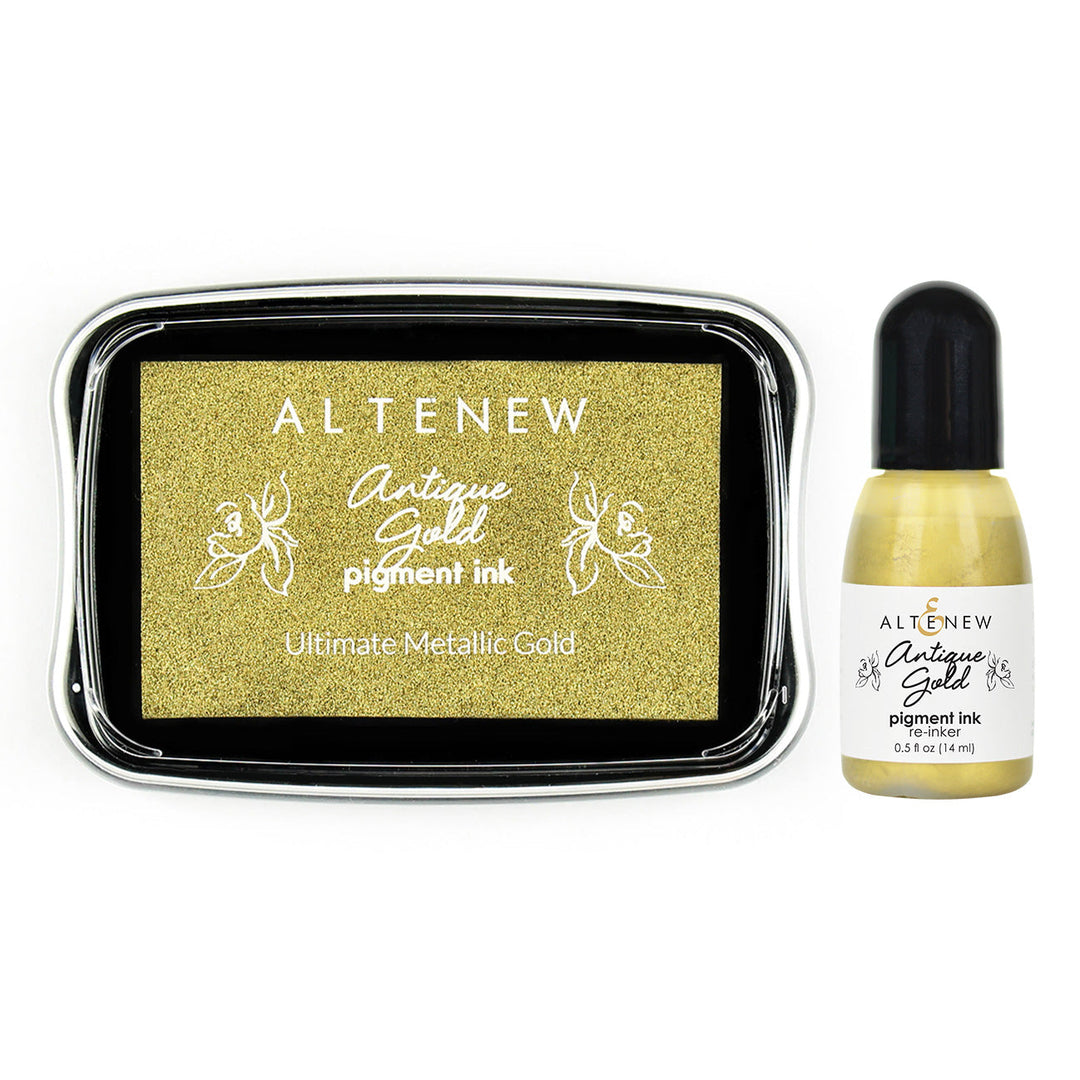 Ink & Re-inker Bundle Antique Gold Pigment Ink & Re-inker Bundle