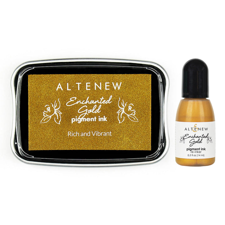 Ink & Re-inker Bundle Enchanted Gold Pigment Ink & Re-inker Bundle