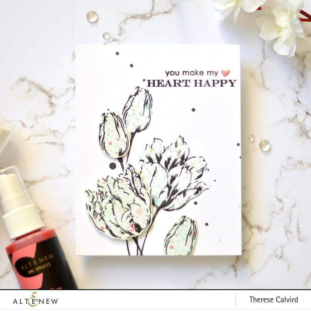 Ink Spray Frayed Leaf Metallic Shimmer Ink Spray