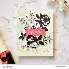 Ink Spray Frayed Leaf Metallic Shimmer Ink Spray