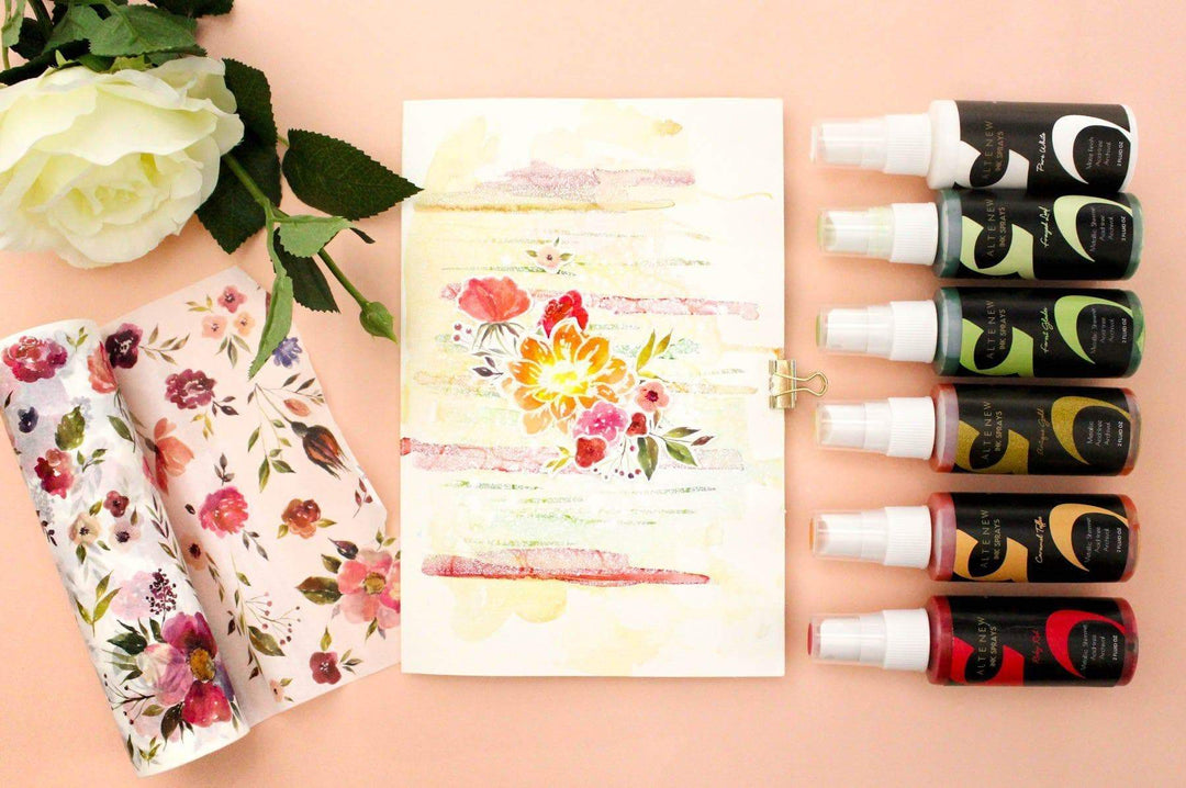 Ink Spray Frosty Pink Metallic Shimmer Ink Spray