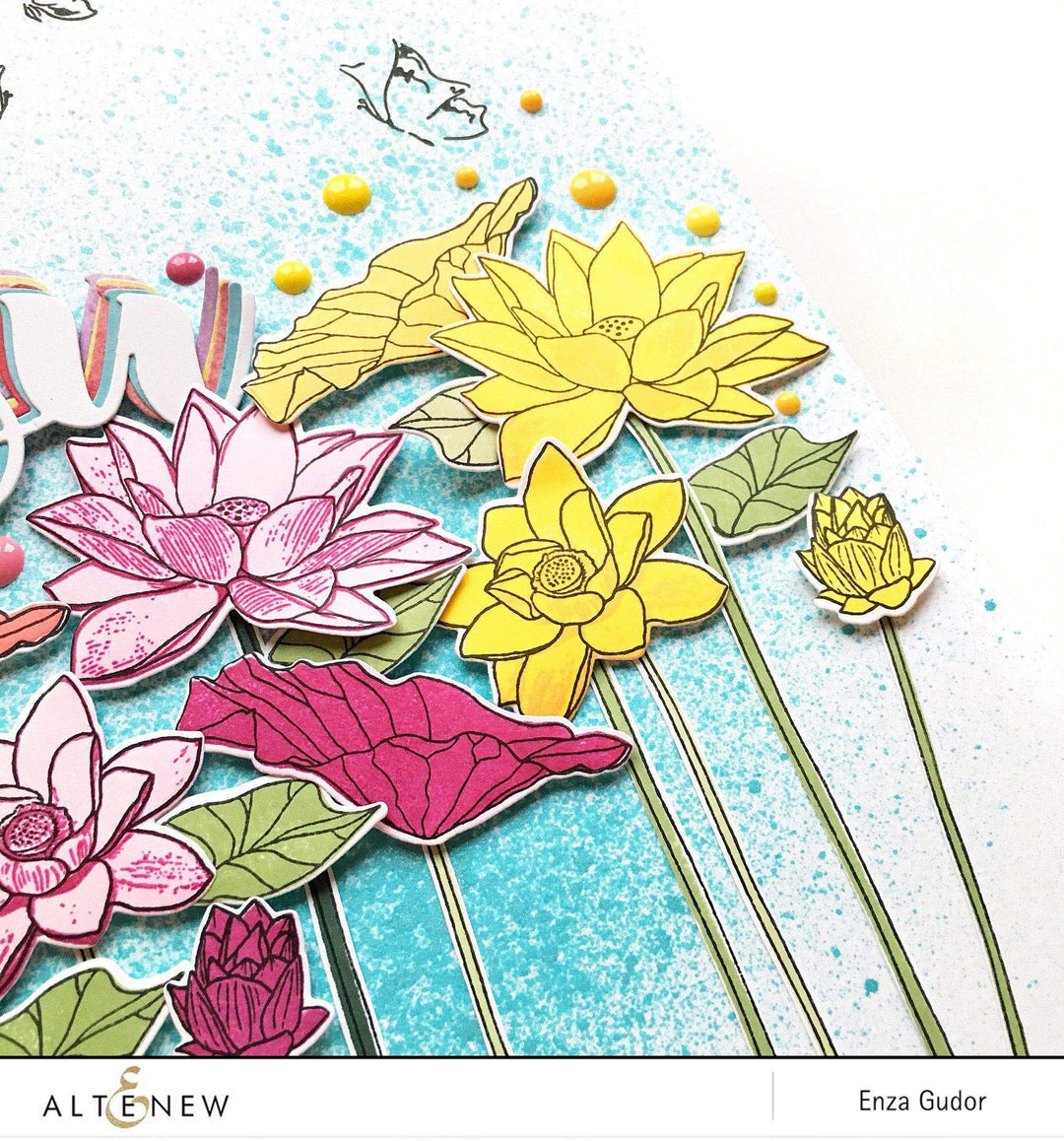 Ink Spray Ocean Waves Metallic Shimmer Ink Spray