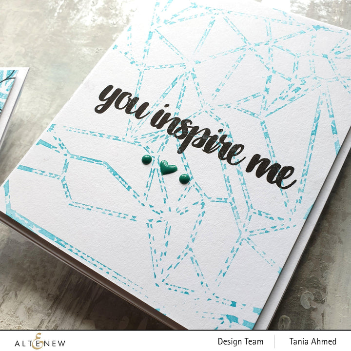 Ink Spray Ocean Waves Metallic Shimmer Ink Spray