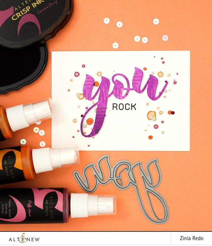 Ink Spray Puffy Heart Metallic Shimmer Ink Spray