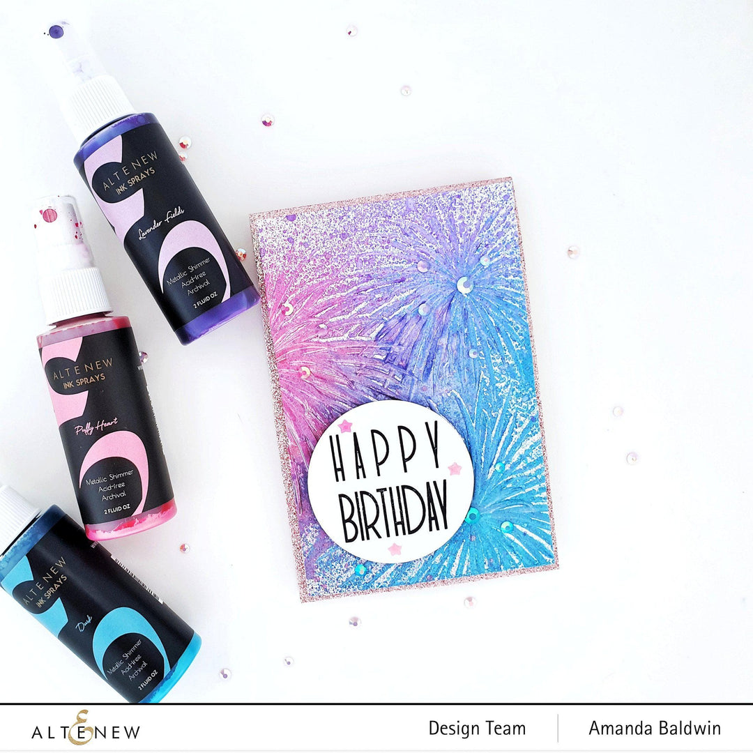 Ink Spray Puffy Heart Metallic Shimmer Ink Spray