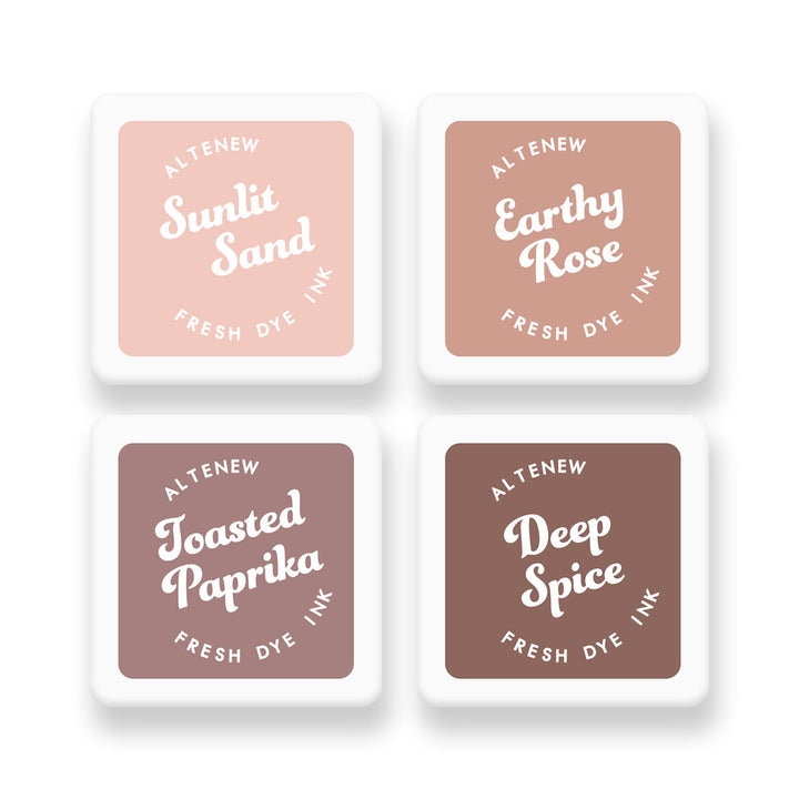 Inks Earthy Embrace Fresh Dye Ink Mini Cube Set