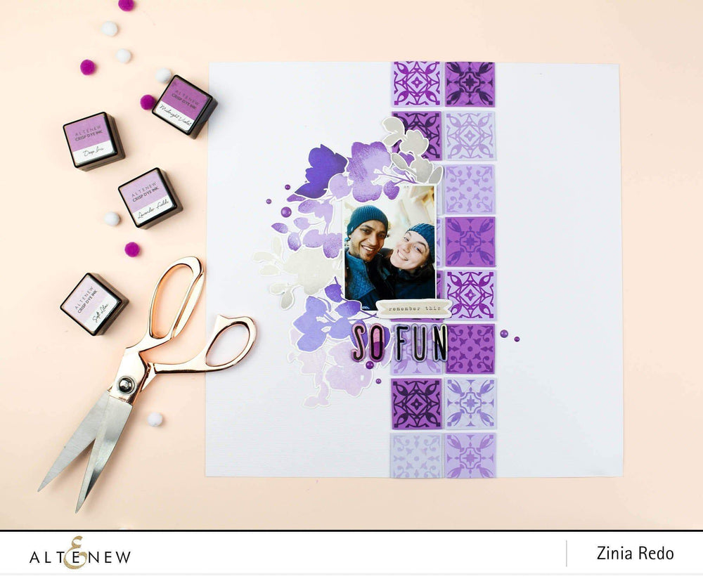 Inks Enchanted Garden Crisp Dye Ink Mini Cube Set