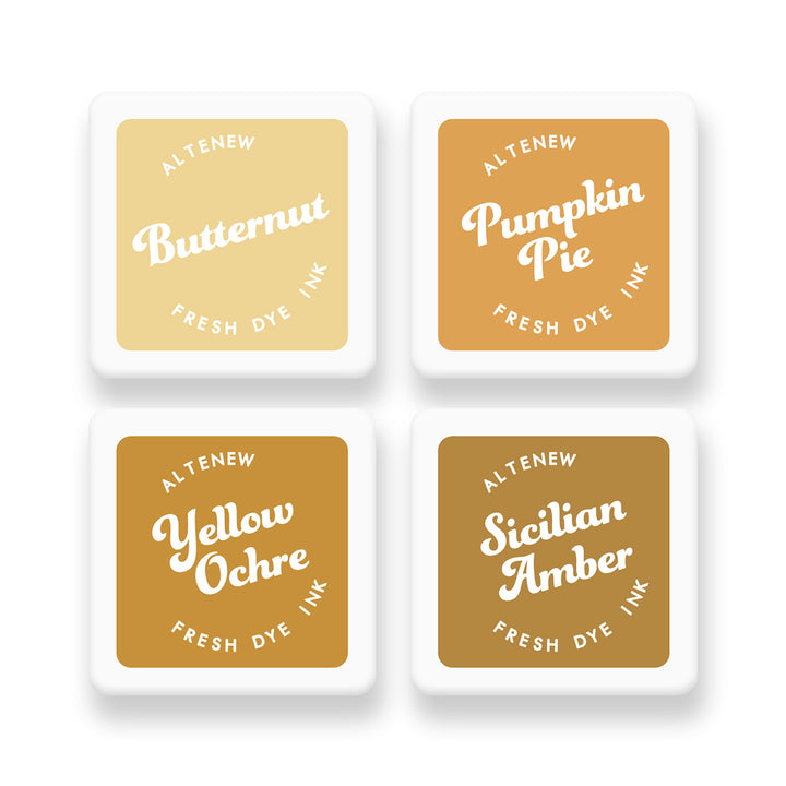 Inks Fall Harvest Fresh Dye Ink Mini Cube Set