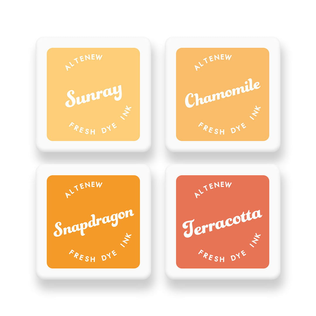 Inks Golden Sunset Fresh Dye Ink Mini Cube Set