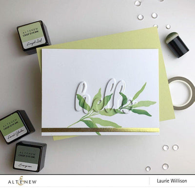 Inks Green Fields with Permanent Black Crisp Dye Ink Mini Cube Set