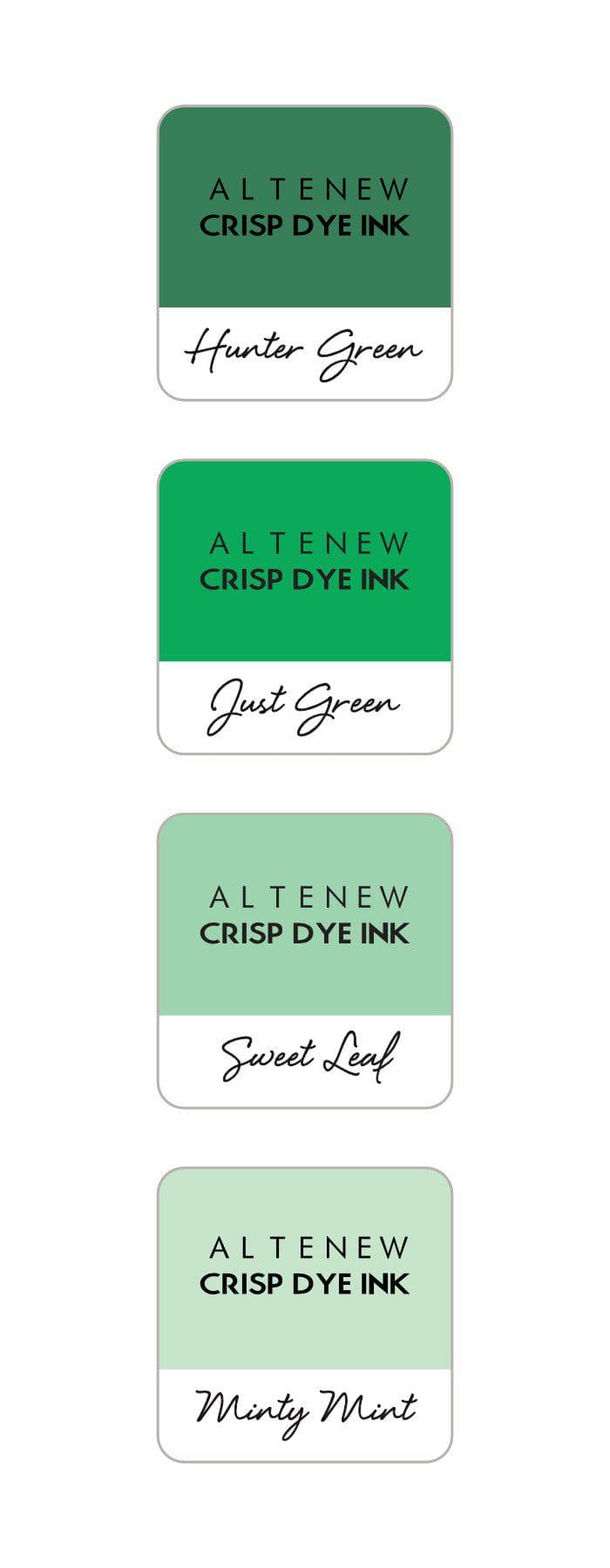 Inks Green Meadows Crisp Dye Ink Mini Cube Set