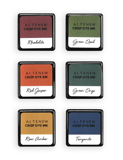 Inks Jewel Tones 6 Crisp Dye Ink Mini Cube Set