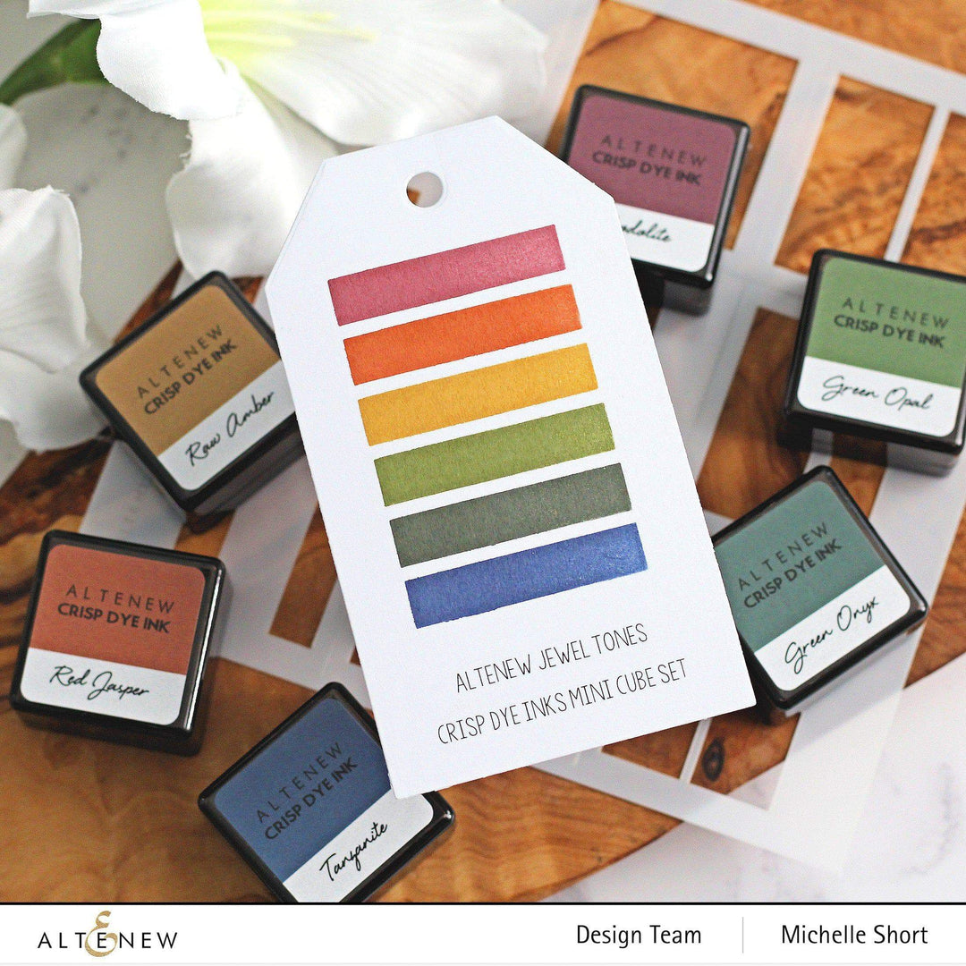 Inks Jewel Tones 6 Crisp Dye Ink Mini Cube Set