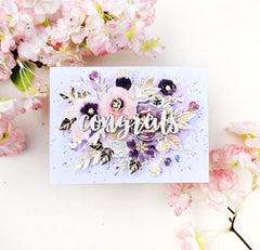 Inks Lilac Blossoms 6 Crisp Dye Ink Mini Cube Set