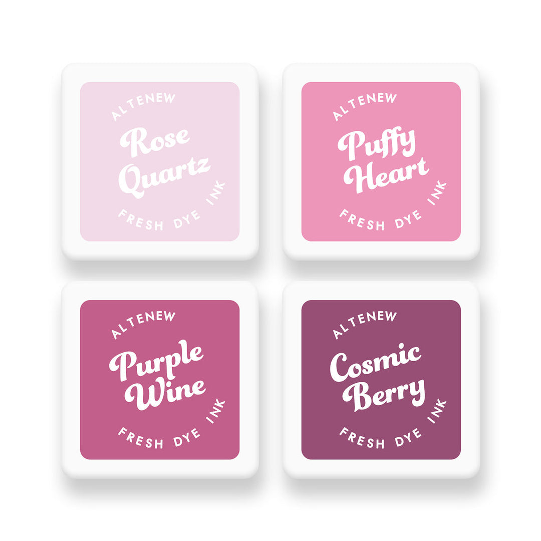 Inks Rose Petal Fresh Dye Ink Mini Cube Set