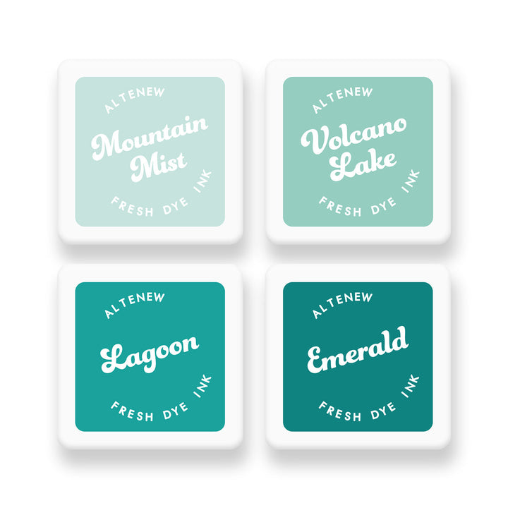 Inks Sea Shore Fresh Dye Ink Mini Cube Set