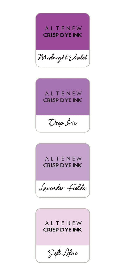 Inks Shades of Purple Crisp Dye Ink Mini Cube Set