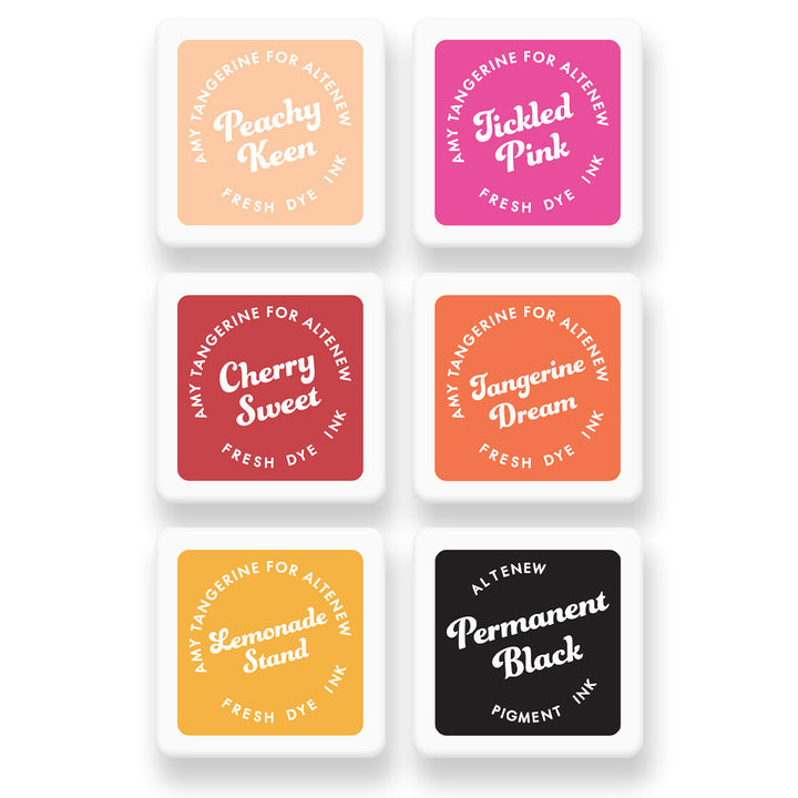 Inks Summer Sunrise Fresh Dye Ink 6 Mini Cube Set
