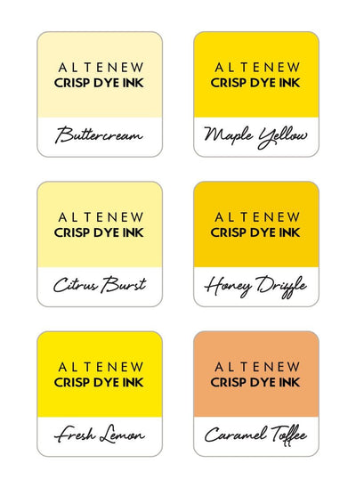 Inks Sunflower Field 6 Crisp Dye Ink Mini Cube Set