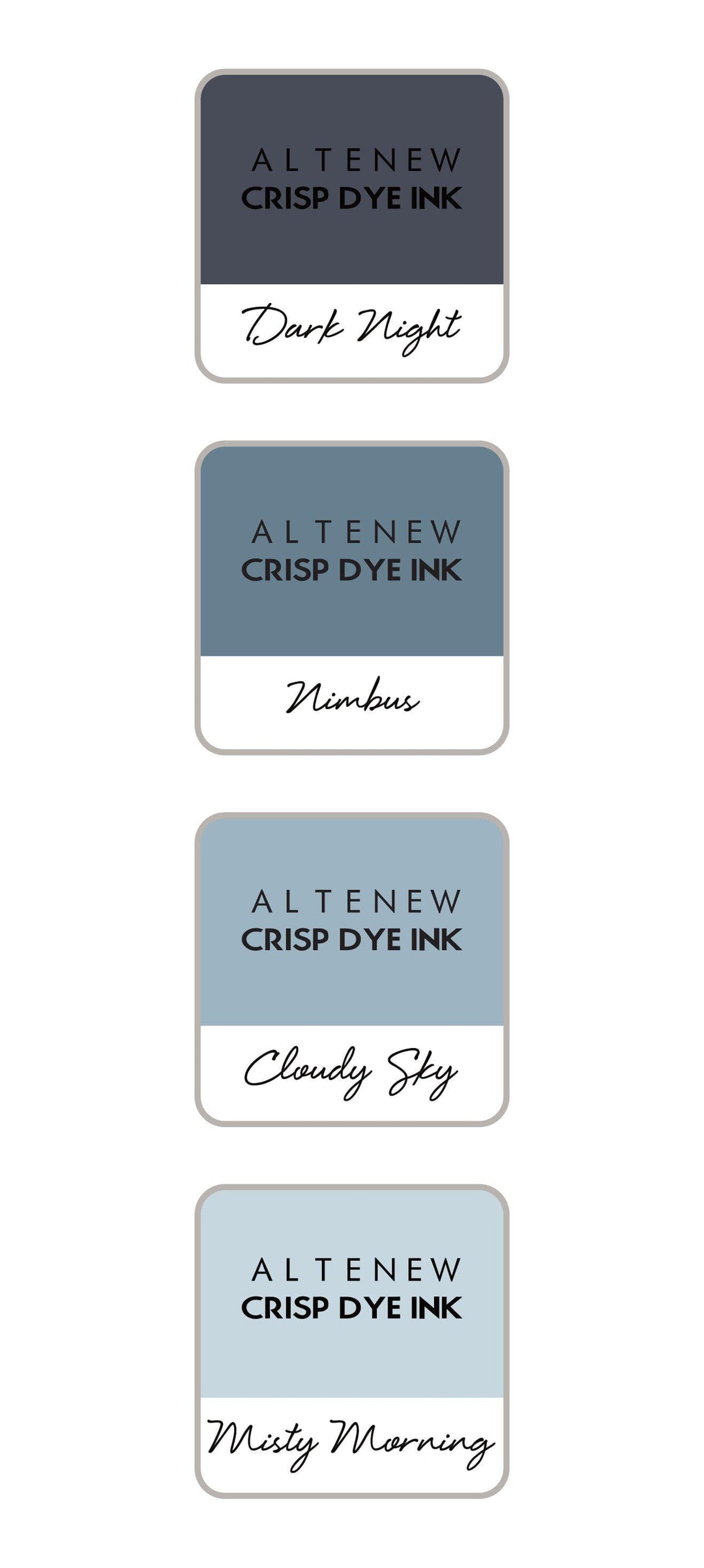 Inks Tranquility Crisp Dye Ink Mini Cube Set