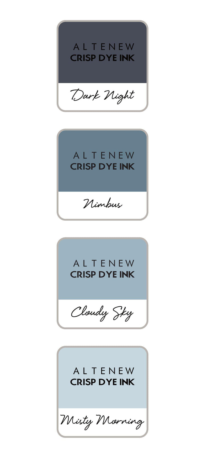 Inks Tranquility Crisp Dye Ink Mini Cube Set