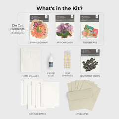 Kit Floral Elegance Greeting Card Kit