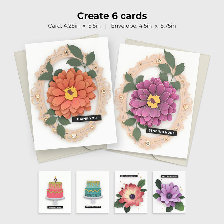 Kit Floral Elegance Greeting Card Kit