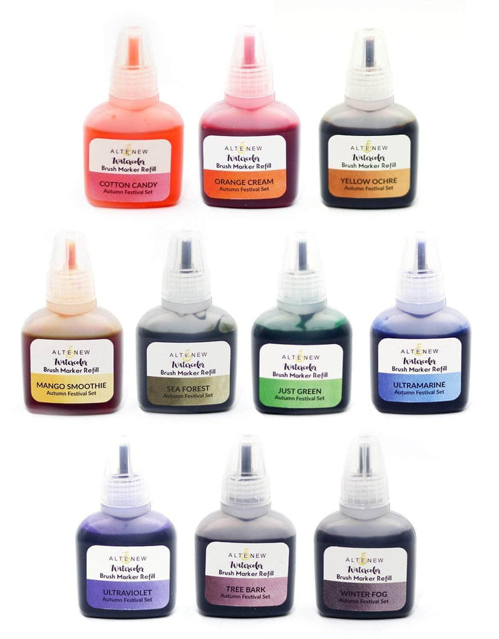 Liquid Watercolor Bundle Autumn Festival Liquid Watercolor - Brush Marker Refill Bundle
