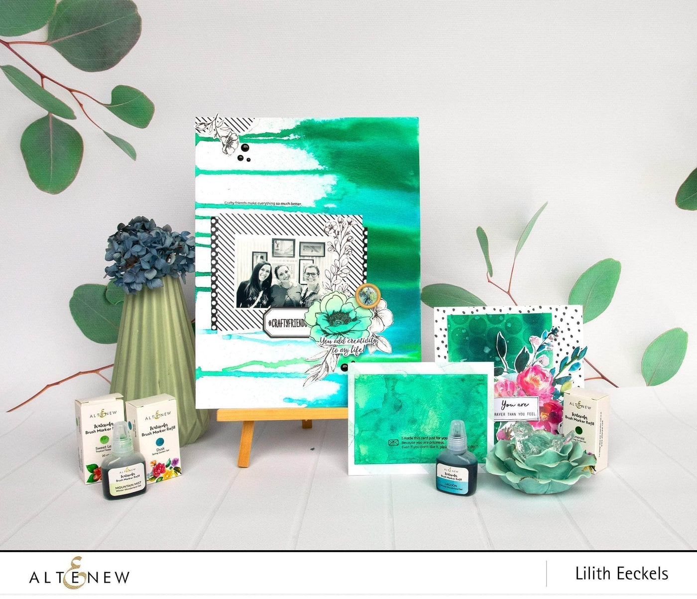 Liquid Watercolor Bundle Spring Garden Liquid Watercolor - Brush Marker Refill Bundle