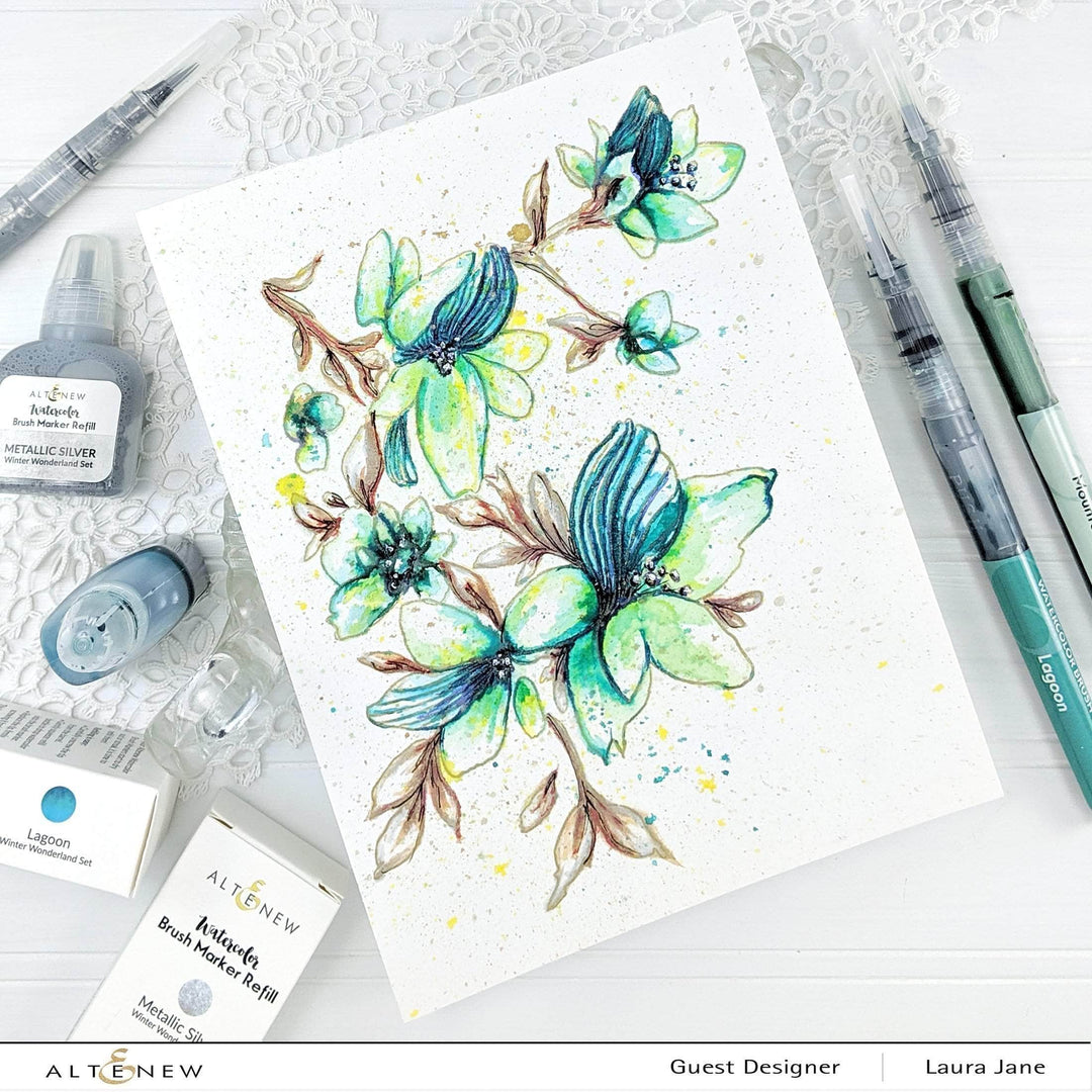 Liquid Watercolor Bundle Winter Wonderland Liquid Watercolor - Brush Marker Refill Bundle