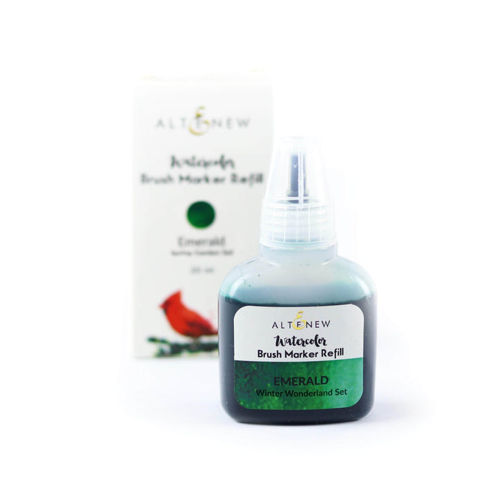 Liquid Watercolor Emerald Liquid Watercolor - Brush Marker Refill (Winter Wonderland Set)