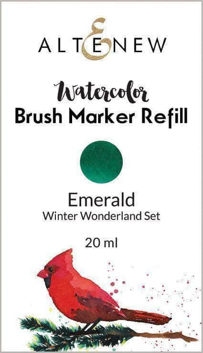 Liquid Watercolor Emerald Liquid Watercolor - Brush Marker Refill (Winter Wonderland Set)