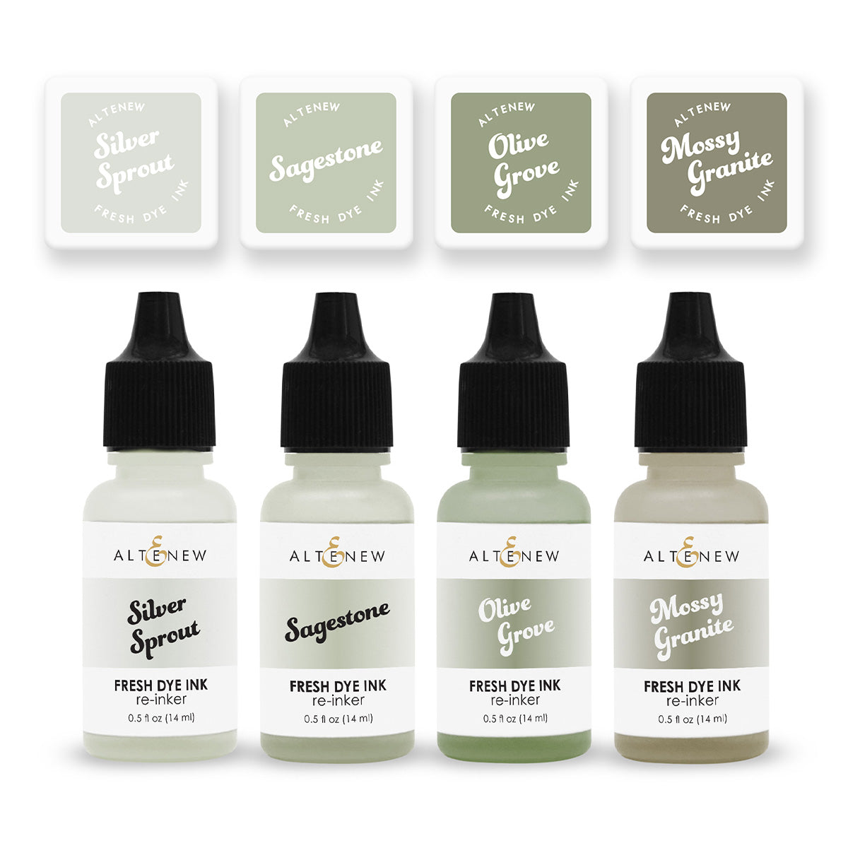 Mini Cube & Re-inker Bundle Sage Garden Fresh Dye Ink Mini Cube & Reinker Bundle
