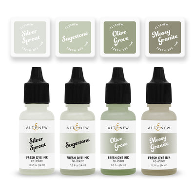 Mini Cube & Re-inker Bundle Sage Garden Fresh Dye Ink Mini Cube & Reinker Bundle