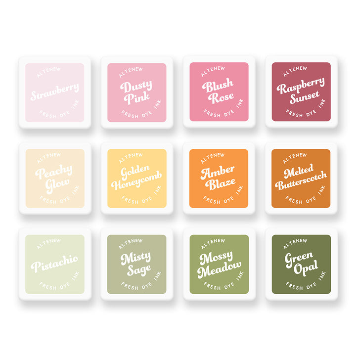 Mini Cubes Bundle Botanical Brilliance Fresh Dye Ink Mini Cube Bundle